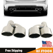 For Mercedes Benz AMG Style Exhaust Tips W212 E350 E400 C63 C300 W204 US Stock picture