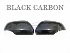 Black Carbon Side Mirror Trims Cover Fit Mitsubishi L200 Triton MR GLS 2019 2023 picture