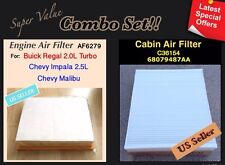Engine&Cabin Air Filter Malibu 13-15 & 14-16 Regal 2.0L Turbo ENGINE 6279 36154 picture