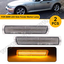 Amber LED Bumper Side Marker Lights For 96-02 BMW Z3 M Coupe Roadster Clear Lens picture