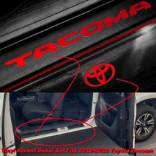 RED Precut Vinyl Letter Decals for 2016-2023 Tacoma Front Door Sill Protectors picture