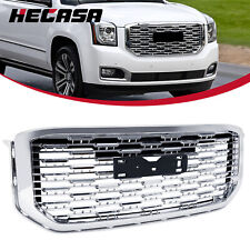Chrome Front Upper Grille Mesh Grill For GMC Yukon/ Yukon XL Denali Style 15-20 picture