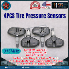4 TIRE PRESSURE SENSOR TPMS for 05-07 Honda Odyssey Touring 06421-S3V-A04 Alloy picture