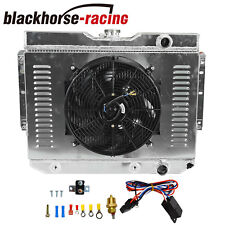 3 Row Radiator+Shroud Fan For 1959-1965 Chevy Bel Air Impala El Camino Chevelle picture