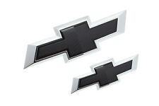 2021-2024 Suburban & Tahoe Bowtie Emblems in Black GM OEM NEW 84832382 picture