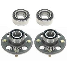 Front and Rear Wheel Bearings & Hubs Kit Timken For Honda Civic CRX Wagovan FWD picture