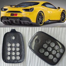 For Ferrari 488 GTB Spider Real Carbon Fiber Rear Fog Light Cover Trim Add On picture