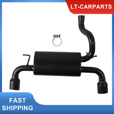 Dual Exit Axle Back Catback Exhaust Black For 2018-2022 Jeep Wrangler JL 3.6L picture