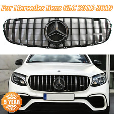 Black G TR Grill Grille W/Star For 2015-2019 Mercedes Benz X253 GLC300 GLC43AMG picture