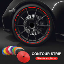 Line Rubber Strip Guard Sticker Hub Rim Car Wheel Edge Protector Ring Tire 26FT picture