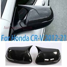 For Honda CR-V 2012-21 CRV Carbon Fiber Horn Rear View Side Mirror Cover Trim 2X picture