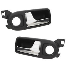 Door handle FRONT LEFT + RIGHT interior chrome for VW Lupo / Seat Arosa in BLACK picture