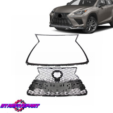 Fits Lexus NX300 F Sport 2018-2021 Front Grille Full Gloss Black 53101-78130 picture