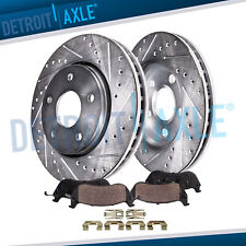 Front Drilled Brake Rotors + Ceramic Pads for Chevy Malibu Grand Am Olds Alero picture