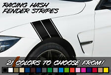 (2) Racing Hash Fender Stripe Vinyl Decals Stickers *21 COLORS* Pair picture