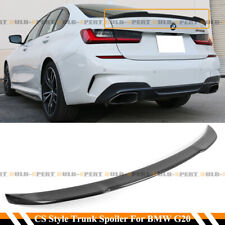 FOR 19-23 BMW G20 3 SERIES 330i G80 M3 CS STYLE CARBON FIBER TRUNK SPOILER WING picture