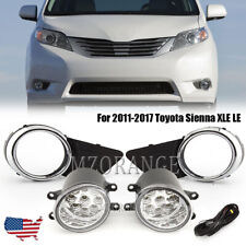 For Toyota Sienna 2011-2017 LED Bumper Fog Lights Lamps+Covers+Switch Wiring Kit picture