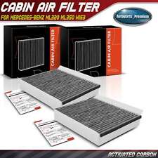 2x Front Activated Carbon Cabin Air Filter for Mercedes-Benz ML320 ML350 W163 picture