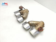 2009-12 MERCEDES SL63 AMG REAR EXHAUST MUFFLER END TIP PIPE SPORT QUAD SET R230 picture