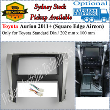 Harness + Fascia facia Fits Toyota Aurion 2011+ Square Aircon Double Two 2 DIN picture