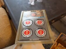 nos 1970S TORINO STICK ON EMBLEMS WHEEL 4 PIECES picture