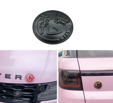 1pcs Metal tiger Hood Trunk Tailgate fuel tank cap Emblem 3D Badge (Black) picture