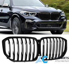 For 2019-2023 BMW X5 X5M G05 Front Grill Kidney Grille Gloss Black Single Slats picture
