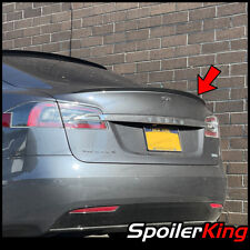 Rear Trunk Lip Spoiler (Fits: Tesla Model S all years) Unpainted Black 244L picture