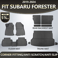 Floor Mats Trunk Cargo Liners Trunk Mat Anti-Slip For 2019-2024 Subaru Forester picture