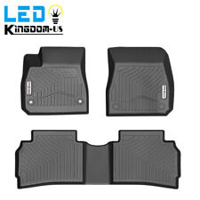 Floor Mats For 2016-2023 Chevy Malibu TPE Rubber TPE All Weather Protection 3pcs picture