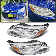 Fit 2012-2014 Ford Focus Headlights HeadLamp Assembly Light+Right Light 12 13 14 picture