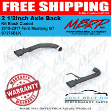 MBRP 2015-2017 Ford Mustang GT 2 1/2inch Axle Back Kit Black Coated S7276BLK picture
