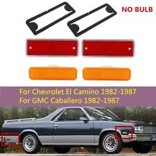 Set of 4 Front Rear Side Marker Light No Bulb For 1982-1987 El Camino Caballero picture