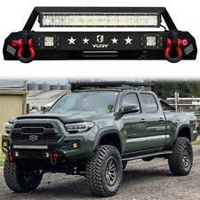 Fit 2016-2022 Tacoma Short Replacement Front Bumper with Light Bar and D-Rings picture