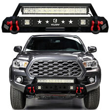 For 2016-2022 Tacoma Stubby Replacement Front Bumper with Light Bar and D-Rings picture
