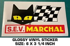 S.E.V. MARCHAL VINYL STICKER DECAL 24 HOURS LEMANS - GT40-VINTAGE RACING - SCCA picture