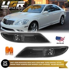 Smoke Bumper Side Marker Lights For 2007-2009 Mercedes Benz W221 S550 S600 picture