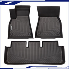 Floor Mats Liners Fits Tesla Model S 3D Molded Black 1st & 2nd All Weather 2021  picture