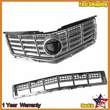 Set Of 2 Front Upper Lower Bumper Grille Fit 2013-2016 Cadillac SRX 22738992 picture