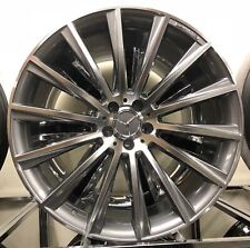 19'' Wheels fit Mercedes Gunmetal Machine Tires S63 S550 C300 E350 E63 CL63 C63 picture