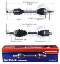 SurTrack Pair Set of 2 Front CV Axle Shafts For Saturn SC1 SC2 SL1 SW1 1.9l L4 picture