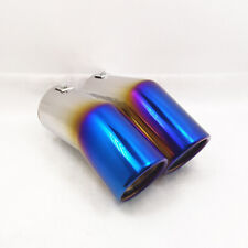 Blue Stainless Steel Rear Exhaust Pipe Tail Throat Muffler For VW Bora Golf 4 picture