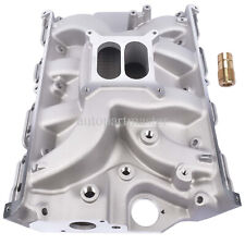 Dual Plane Style Aluminum Intake Manifold Satin 7105 for Ford 352, 360, 390 picture