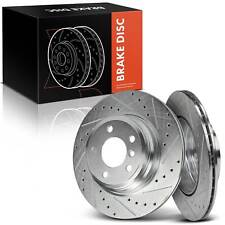 New Drilled Brake Rotors for BMW 328i 330i 335i 340i 428i 435i 440i Rear Side picture