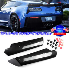 Stage 2 Trunk Spoiler Winglets Wing Carbon Pattern For Corvette C7 Z06 2014-2019 picture