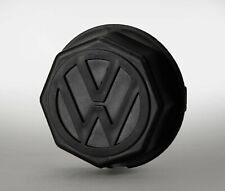 Black Plastic Center Wheel Cap With Logo For 1973-1979 Beetle and Karmann Ghia picture