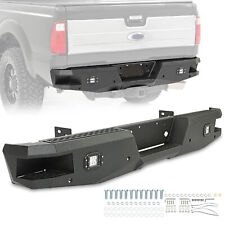 For 1999-2016 Ford Super Duty F250 F350 Heavy Duty Rear Bumper w/ LED Fog Lights picture