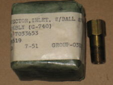 NOS M38 Jeep G740 Brass Inlet Conn. w/Ball & Spring  picture