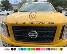 Front Grille Decal Insert For 2016 17 18 2019 Nissan Titan XD Inlay Hood Letters picture