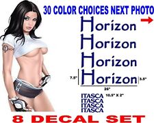 HORIZON ITASCA RV DECAL DECALS CAMPER 30 COLOR OPTIONS message for other sizes picture